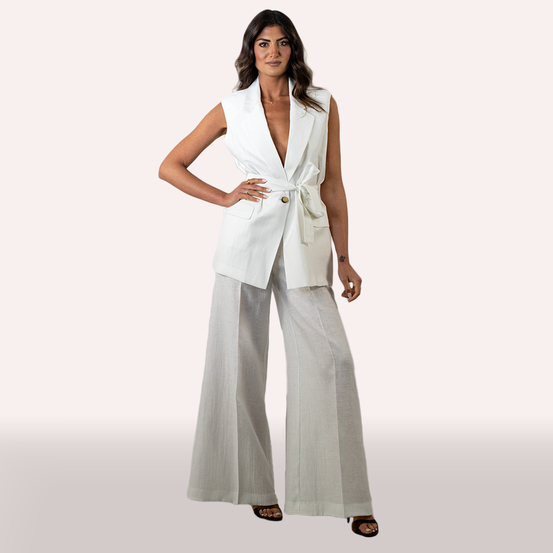 Coordinato Kaos bianco in lino