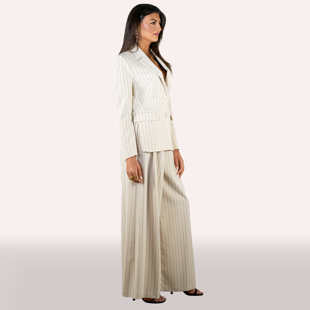 Tailleur Imperial panna gessato