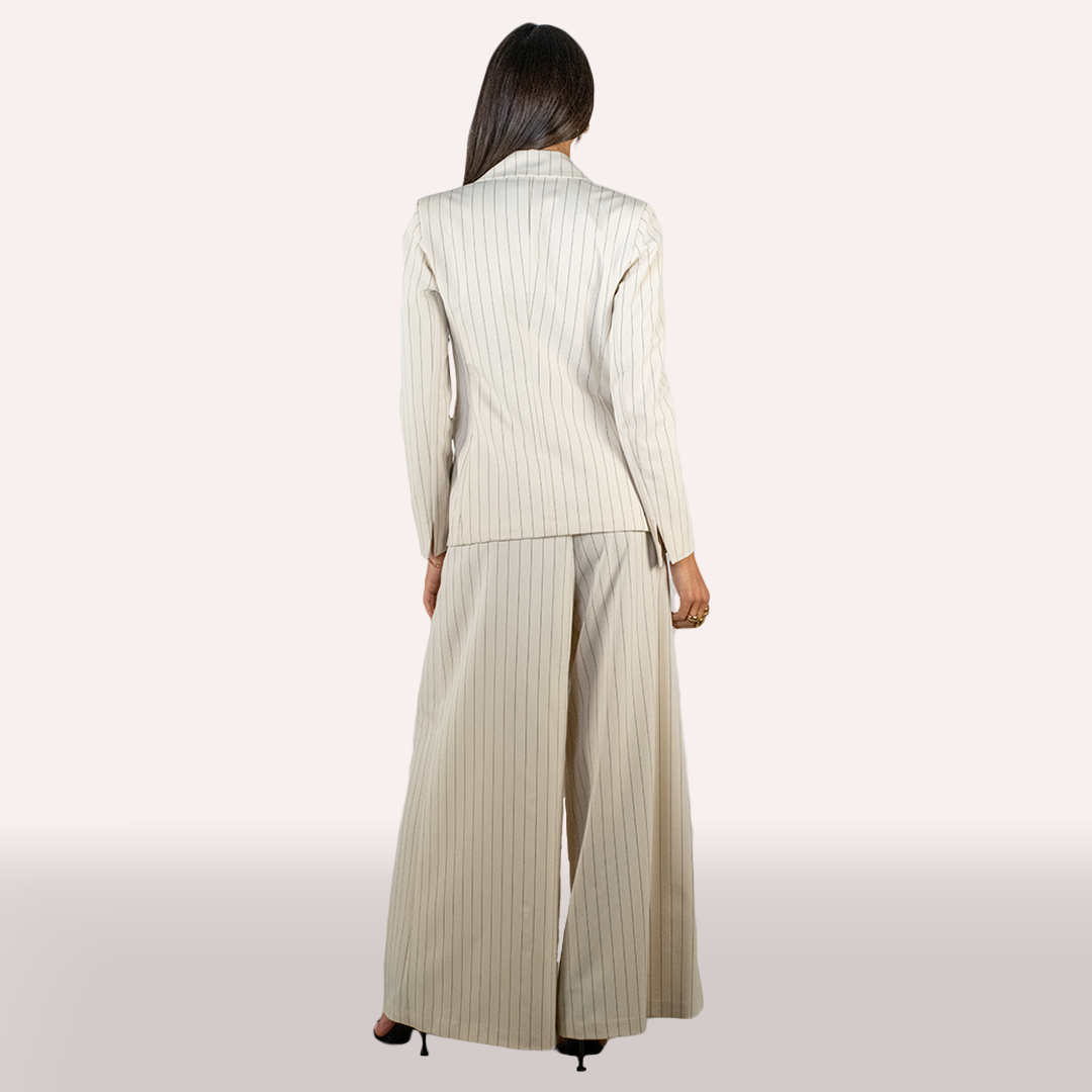 Tailleur Imperial panna gessato