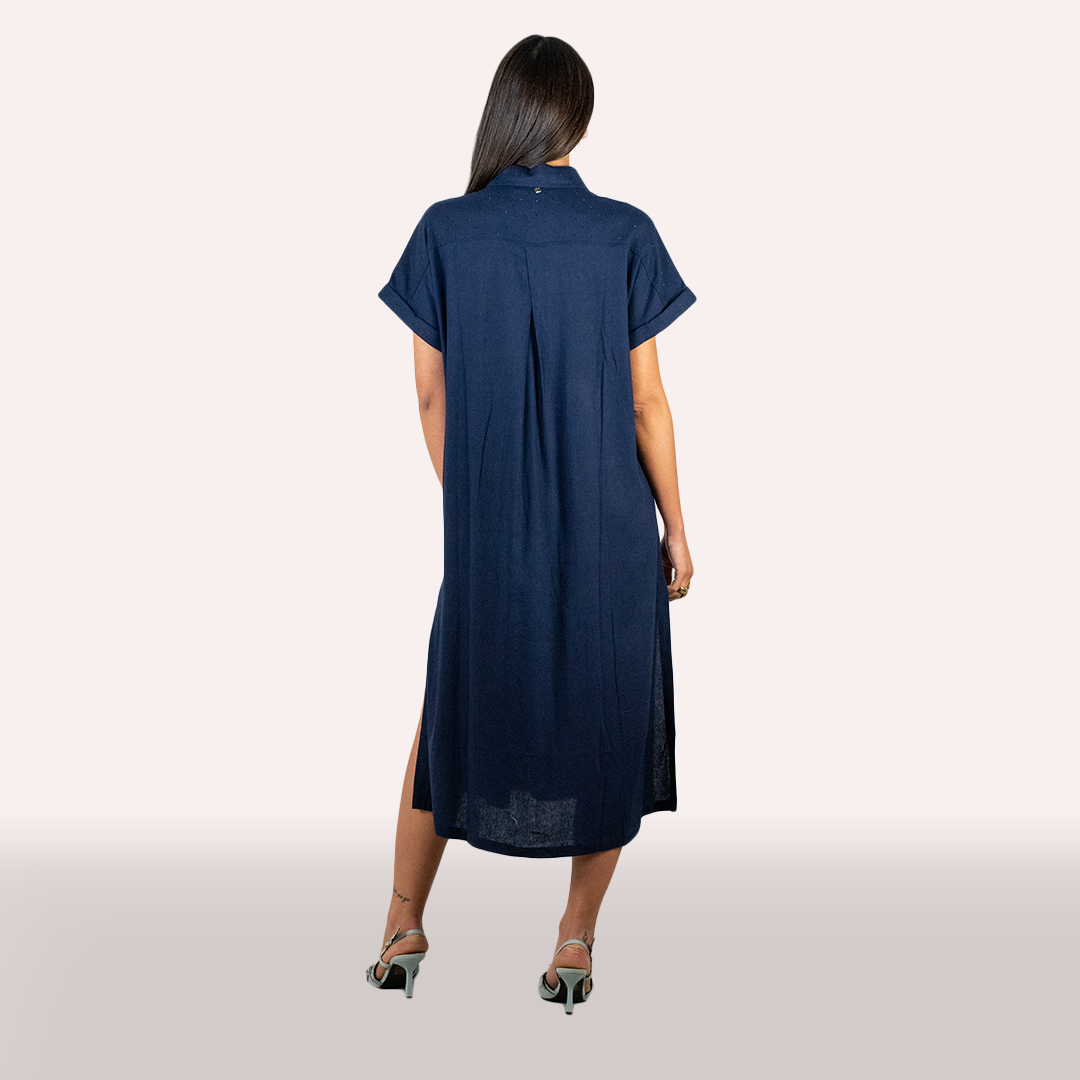 Chemisier Lola Casademunt blu in lino