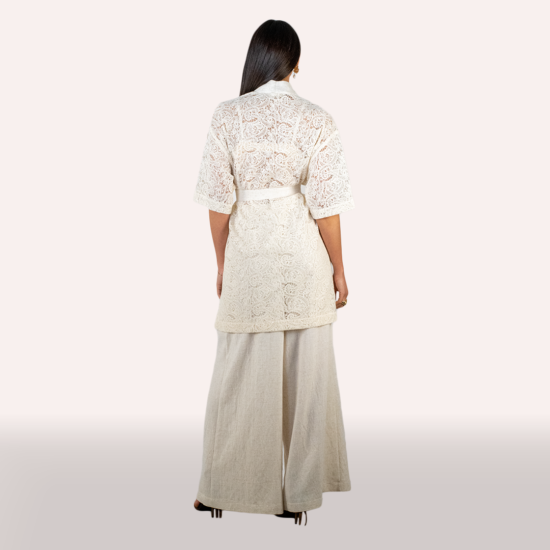 Coordinato Kaos panna in lino