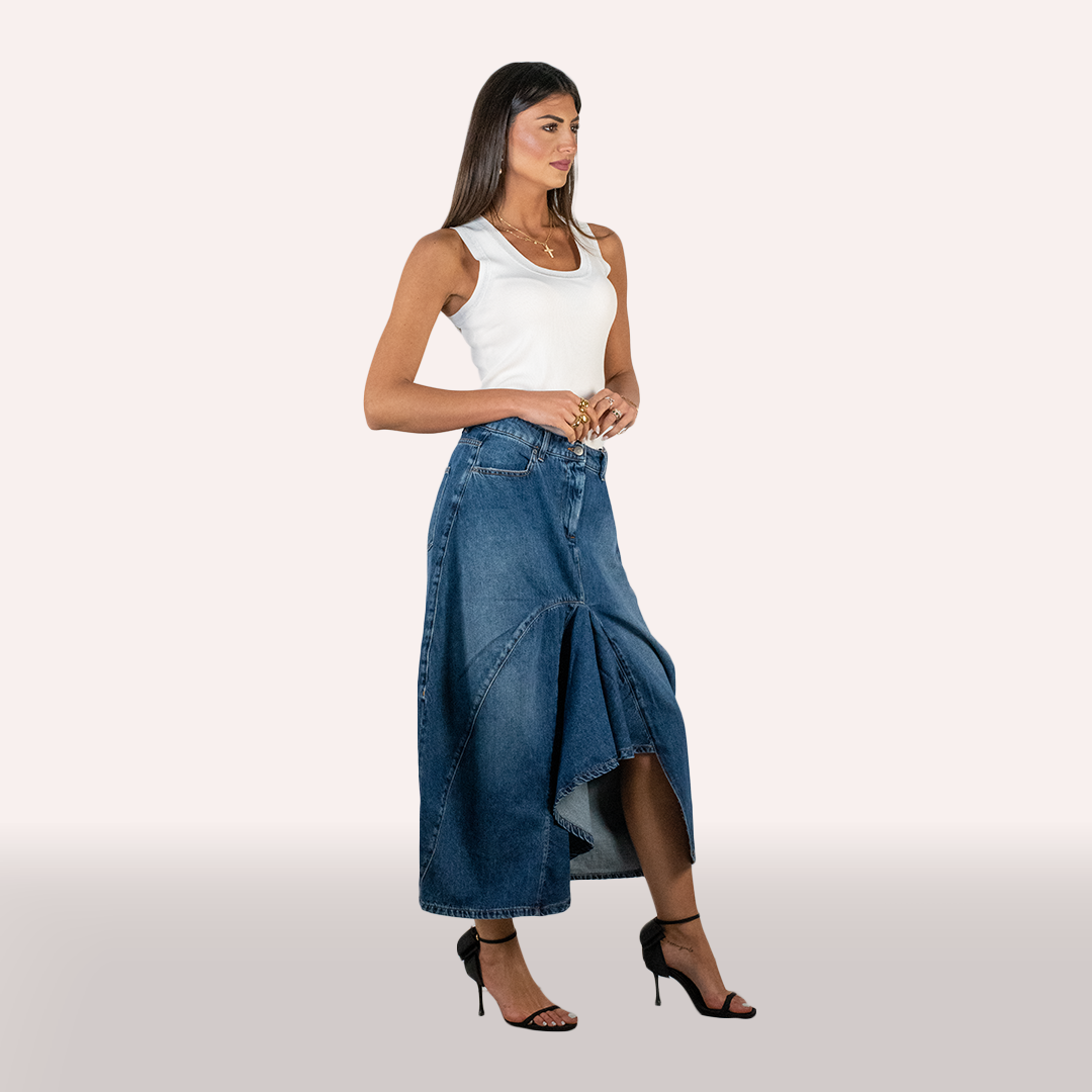 Gonna Ixos in denim blu
