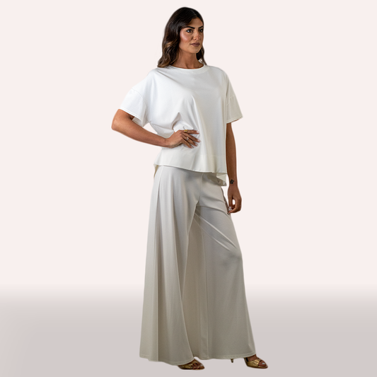 Coordinato Angela Davis bianco