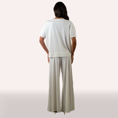 Coordinato Angela Davis bianco