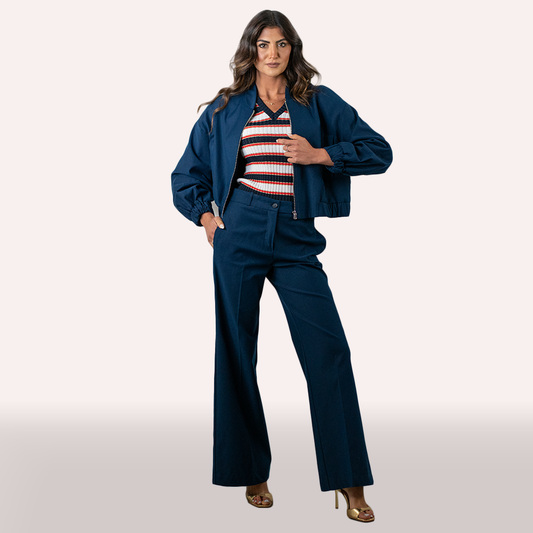 Coordinato Angela Davis blu