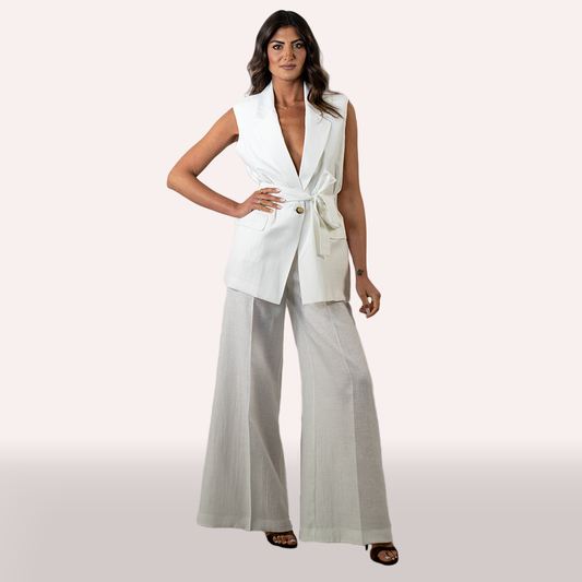 Coordinato Kaos bianco in lino