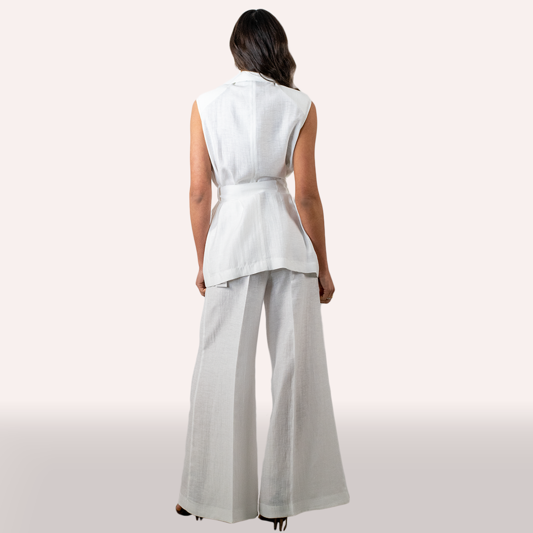 Coordinato Kaos bianco in lino