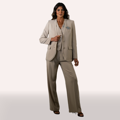 Tailleur beige Imperial
