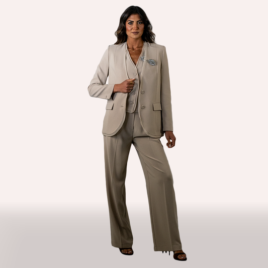 Tailleur beige Imperial