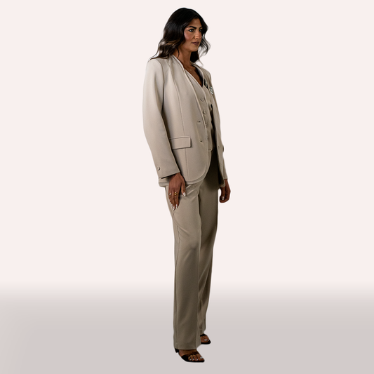 Tailleur beige Imperial