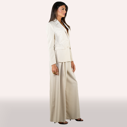 Tailleur Imperial panna gessato