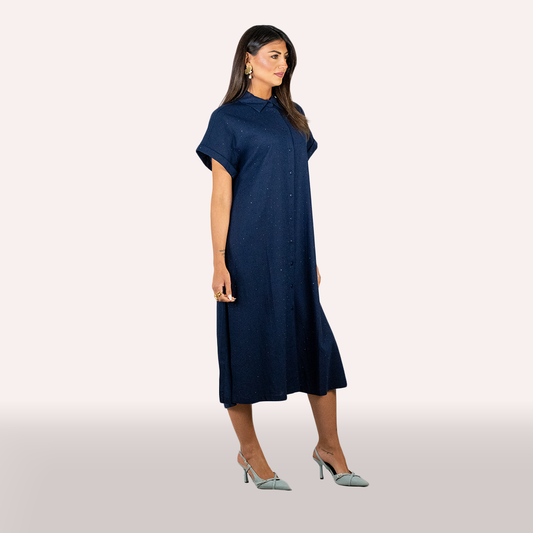 Chemisier Lola Casademunt blu in lino