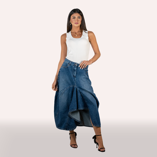 Gonna Ixos in denim blu