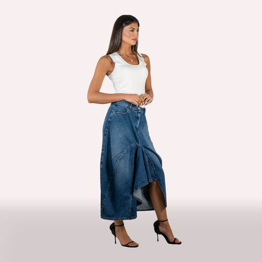 Gonna Ixos in denim blu