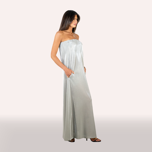 Abito Alysi argento lurex